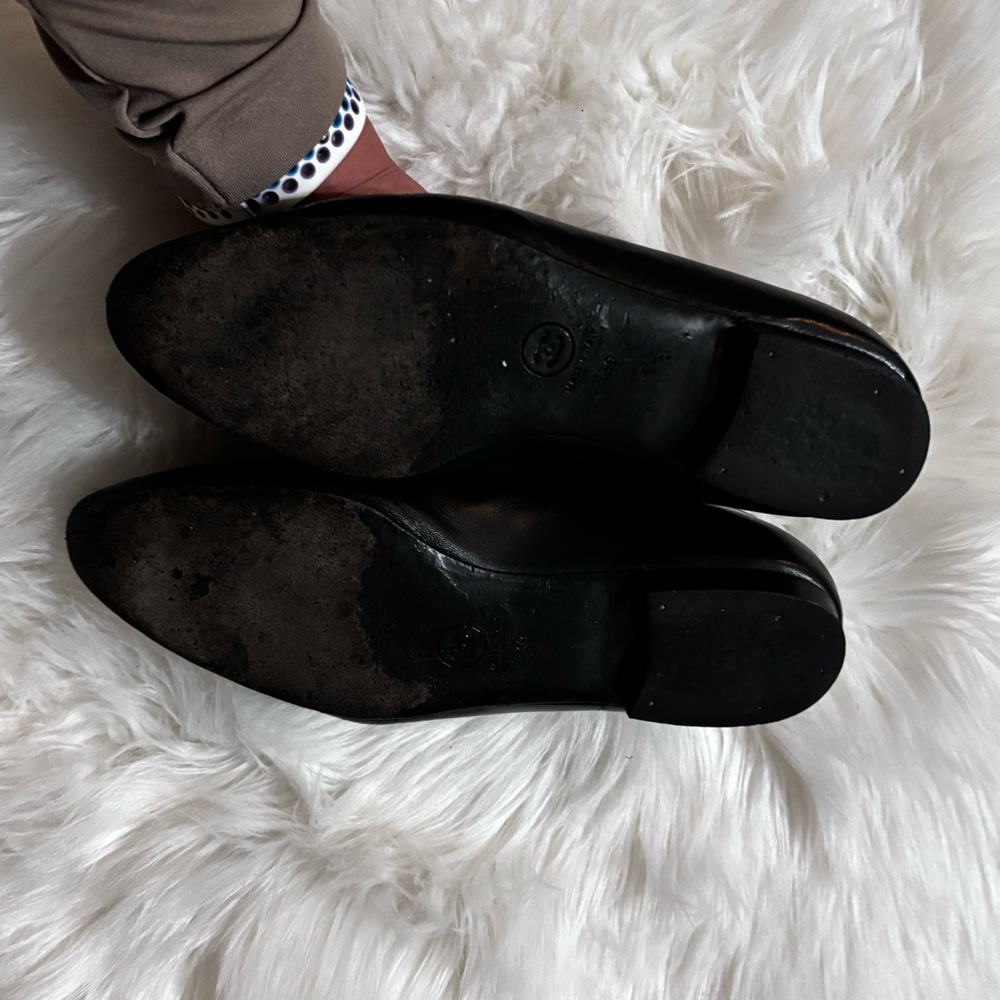 CHANEL Women's Classic Black Loafers - Picture 6 of 7
